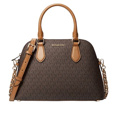 michael kors veronica medium logo dome satchel|Veronica Medium Logo Dome Satchel .